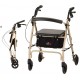 VIBE 6 ROLLING WALKER BLACK