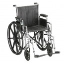WHEELCHAIR- 18in. WITH DETACHABLE FULL ARM & SWING AWAY FOOTREST