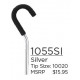 CANE OFFSET CURVED HAND SILVER