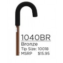 CANE CURVED HANDLE BRONZE