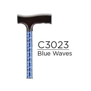 CANE FOLDING BLUE WAVES